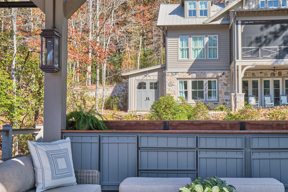 lake burton boathouse cabinetry detail