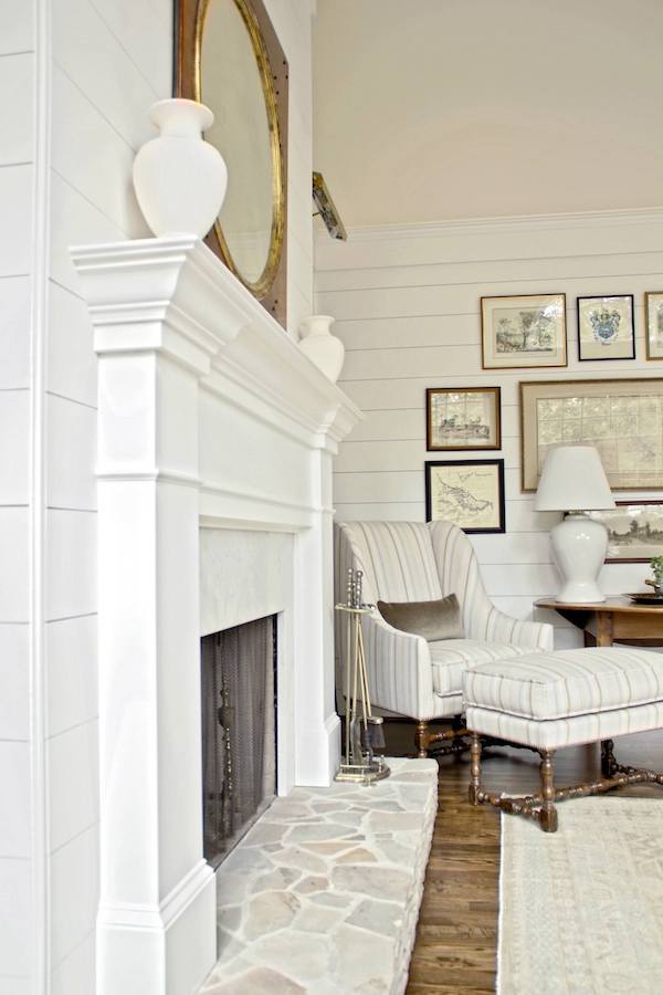 collier classic renovated white fireplace
